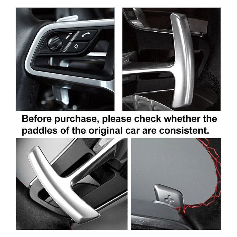Steering Wheel Shift Paddle Extensions for Porsche Panamera, Macan (2010-2023)