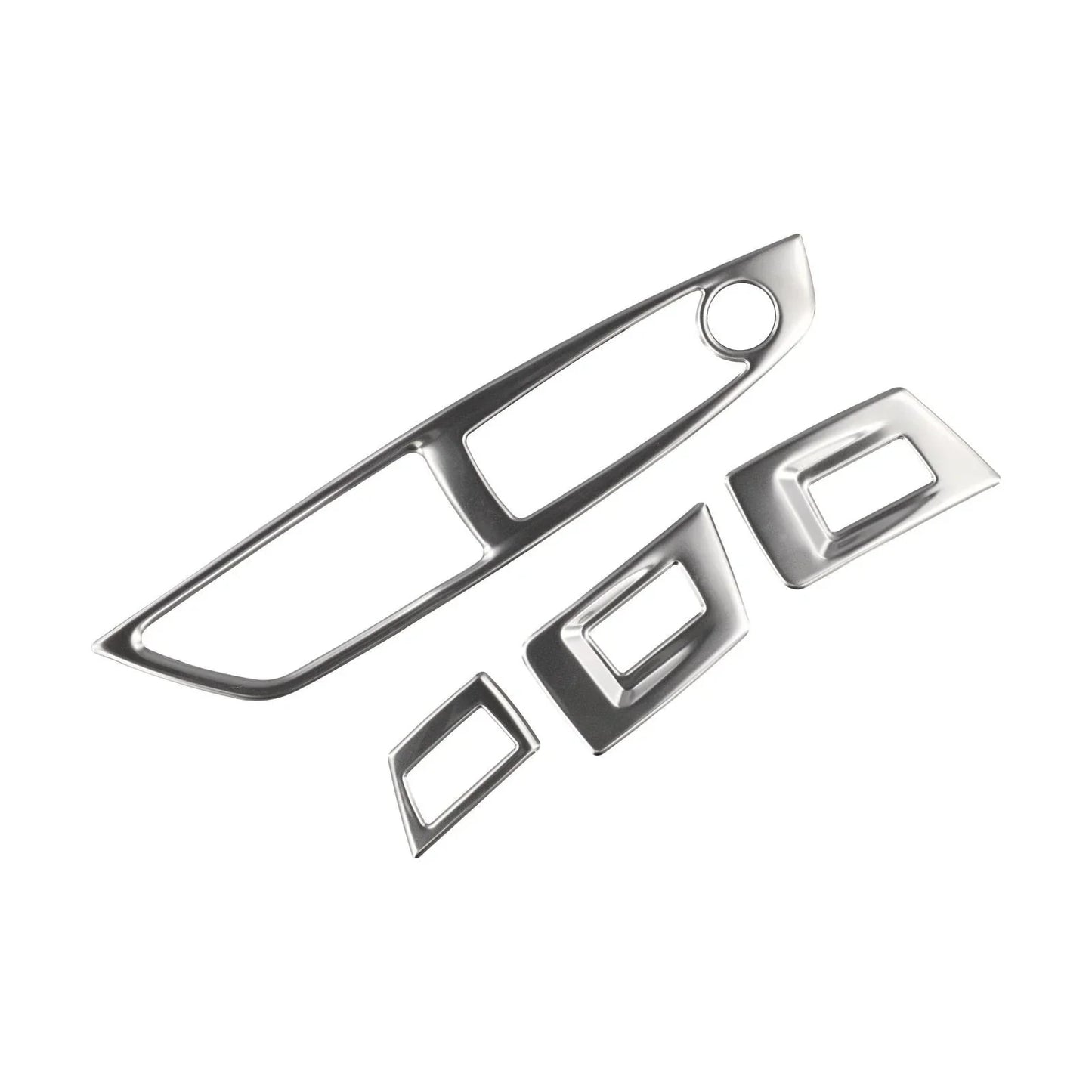 Polished Interior Door Window Lift Button Cover Trim for BMW 5 Series