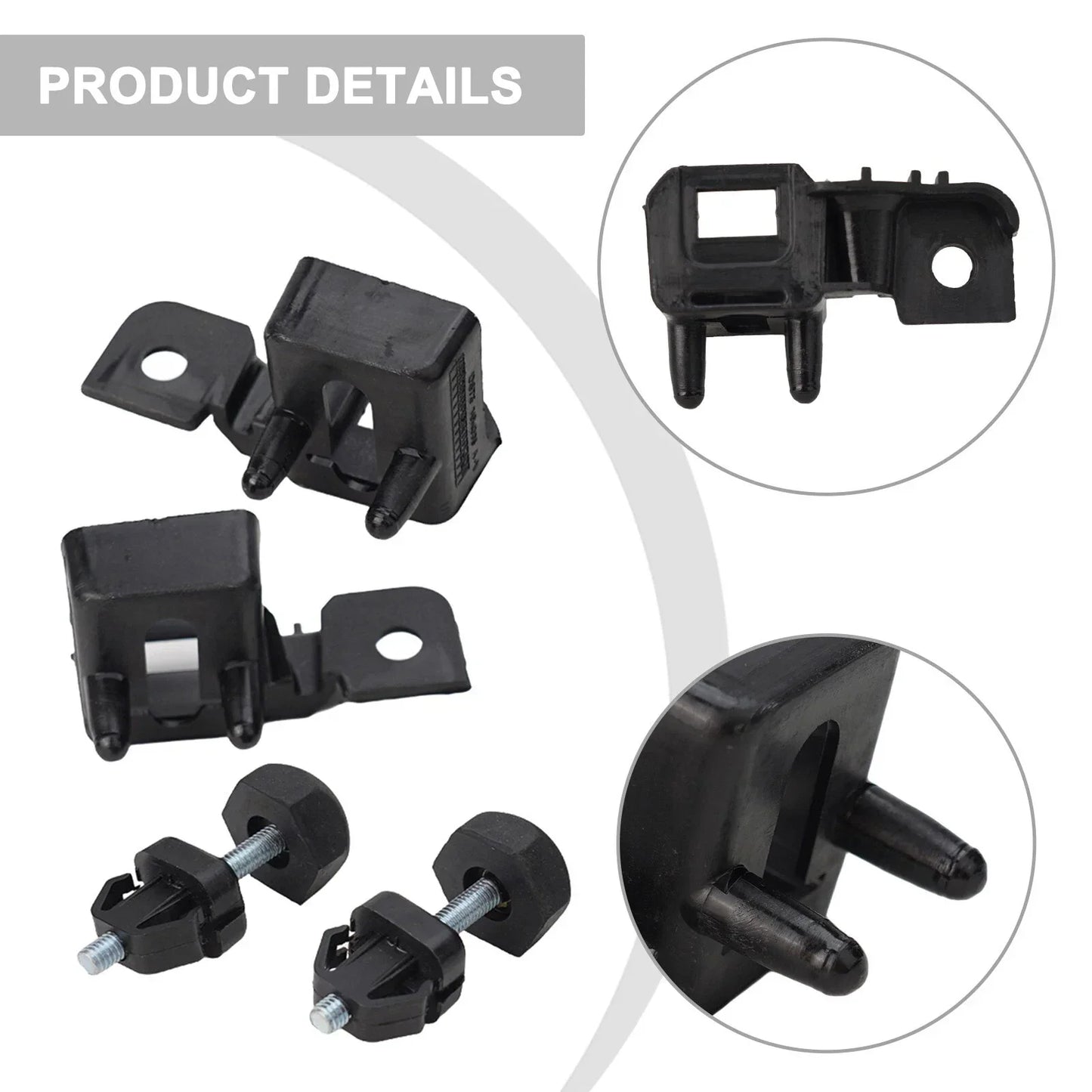 Black Headlamp Assembly Bracket for Ford Fusion (2017–2019)