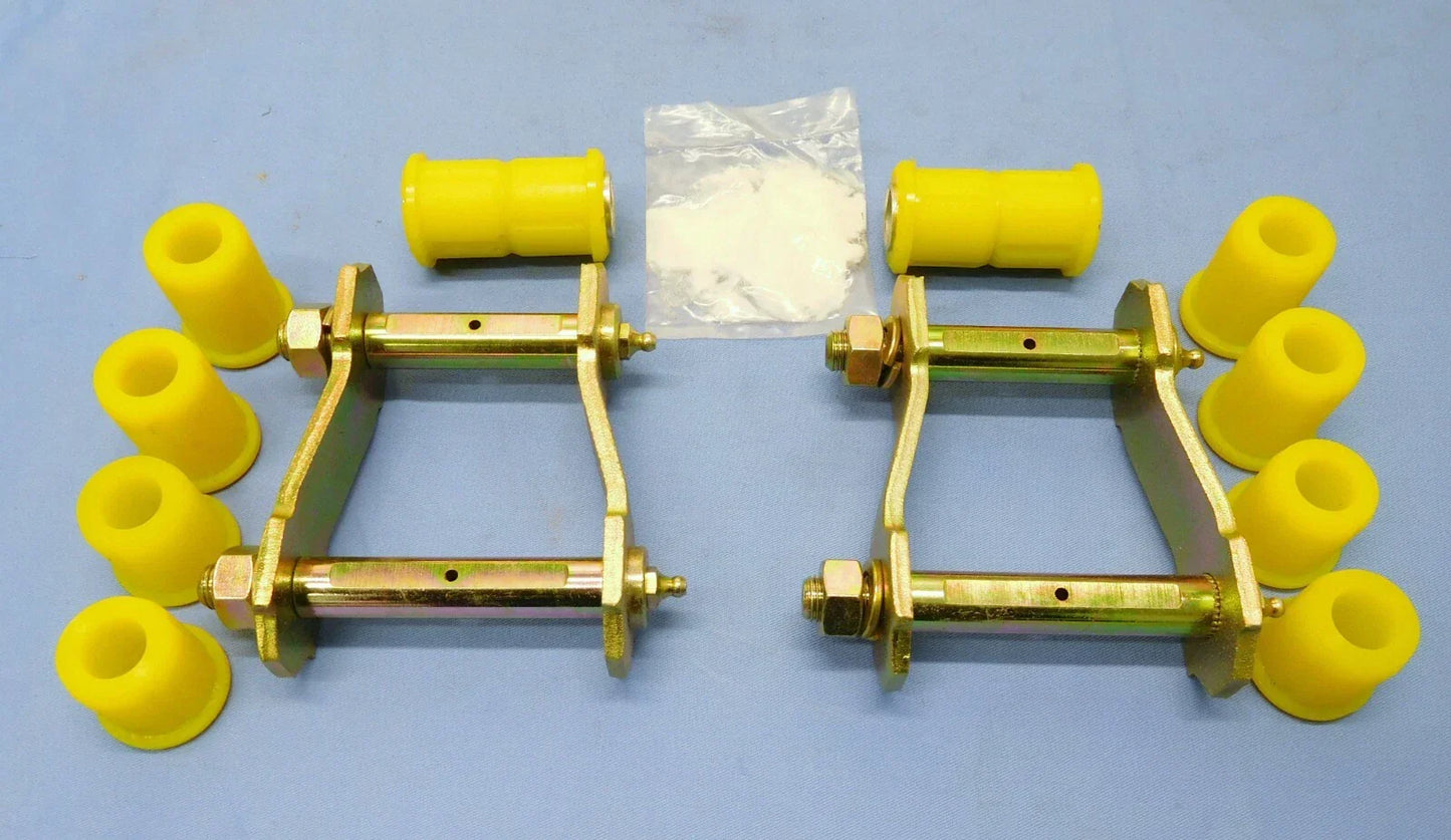 Rear Spring Greasable Shackles & Poly Bush Set for Mazda Bravo (1987-2005)