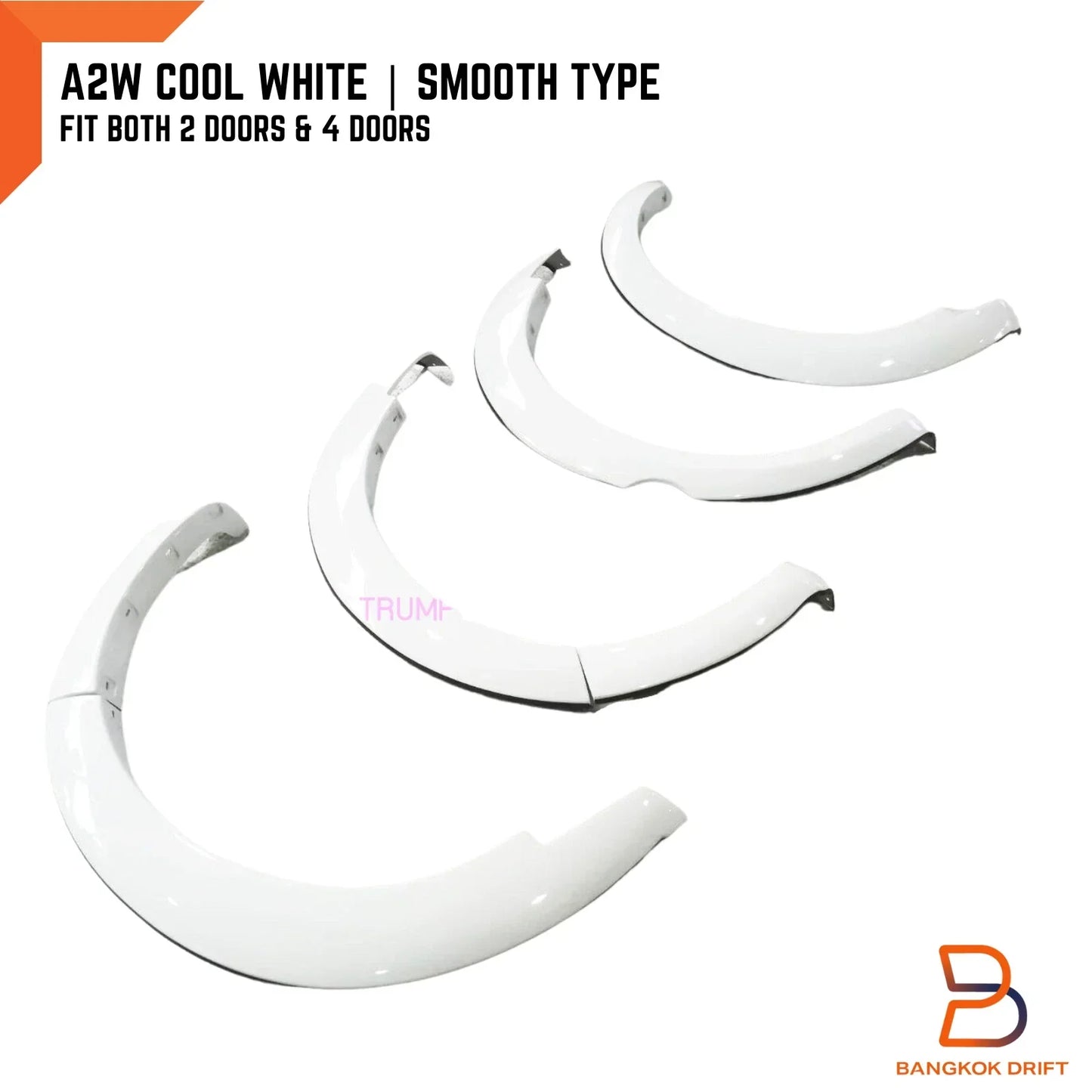 A2W Cool White Fender Flares for Mazda BT-50 Ute (2012-2018)