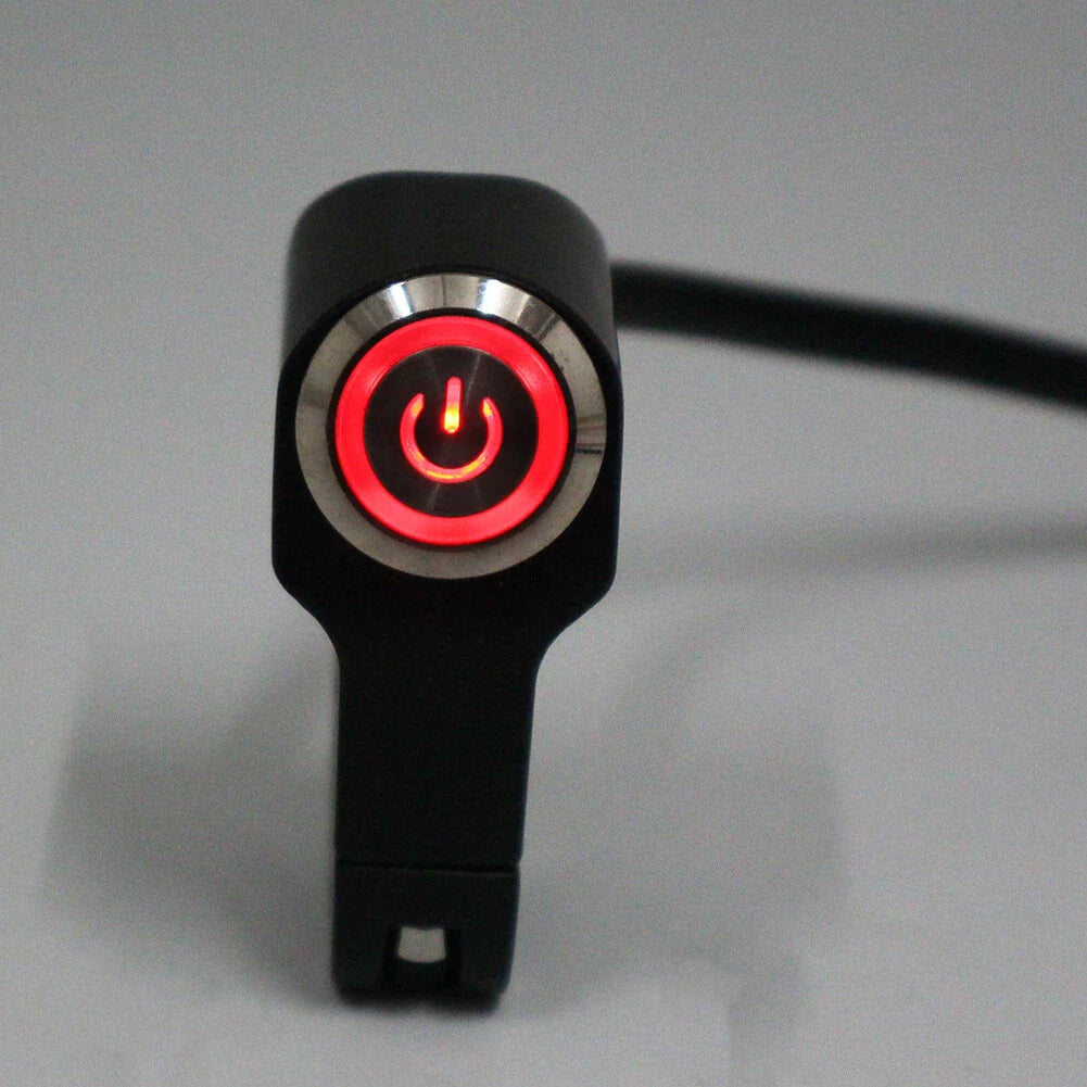 LED Headlight Fog Spot Light Switch Button for Motorcycle Handlebar