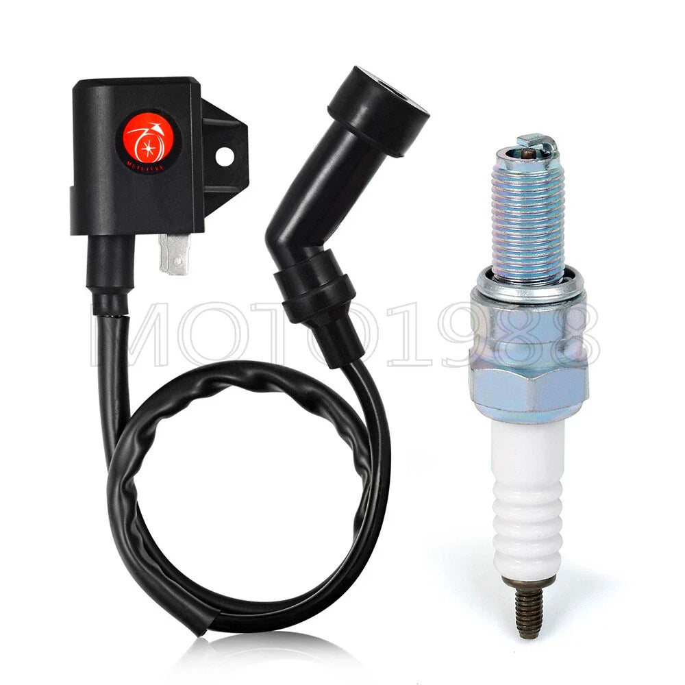 Ignition Coil & Spark Plug W/ Cap for Arctic Cat 400 4X4 LE Automatic (2003–2007)