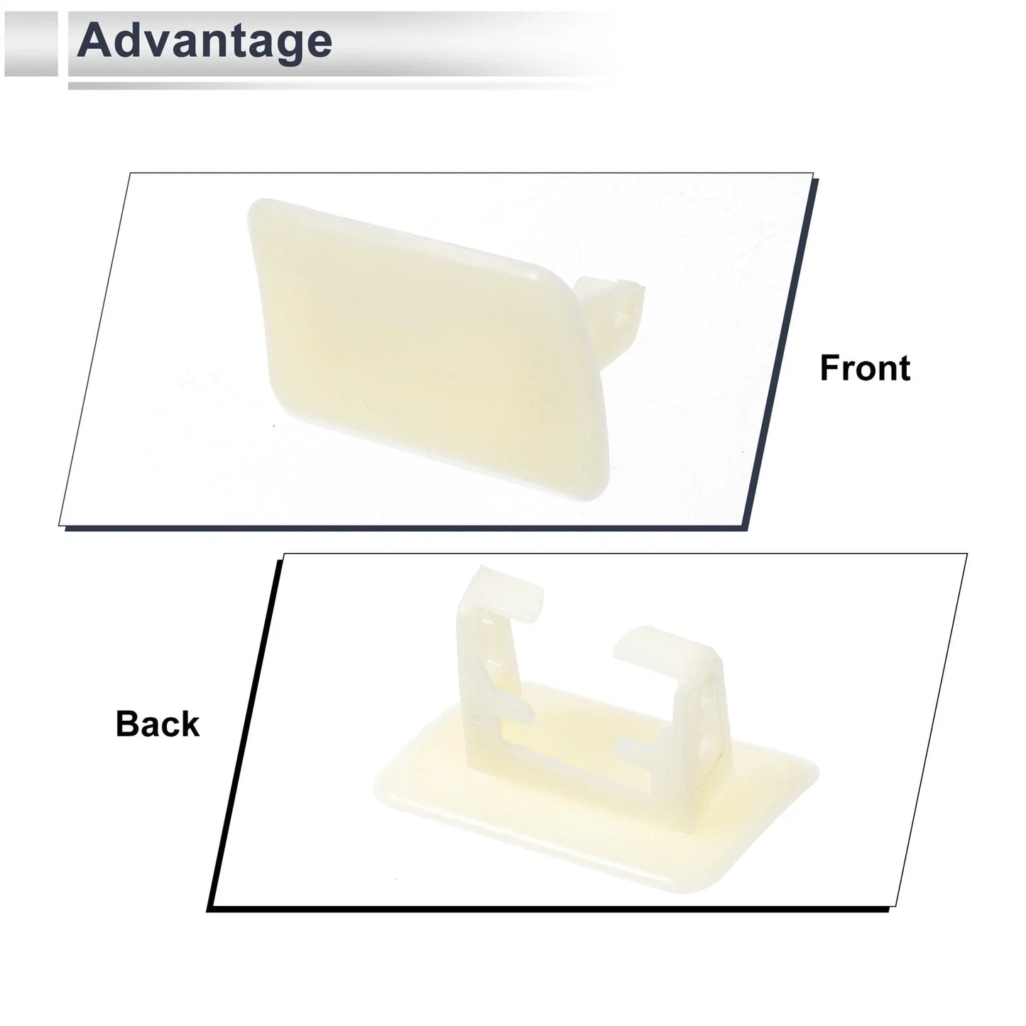 Front Right Side Bumper Headlight Washer Nozzle Cover Cap for BMW X3 Unpainted