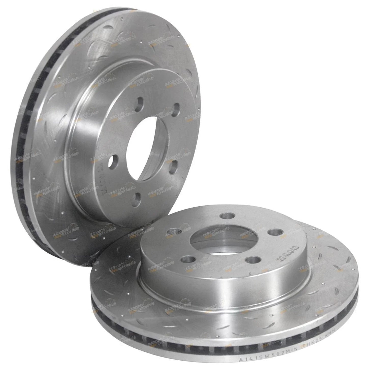 Drilled Slotted Front Disc Brake Rotors for Falcon Fairlane AU2 AU3