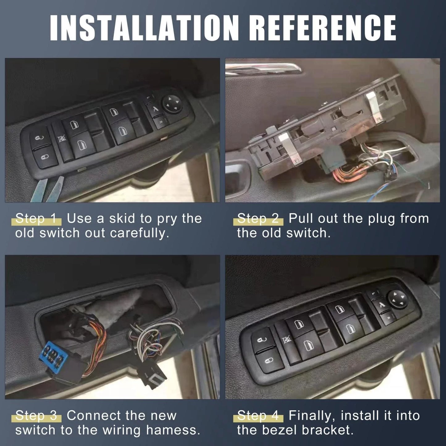 Passenger Side Power Window Button Switch for BMW 325i X5 M3