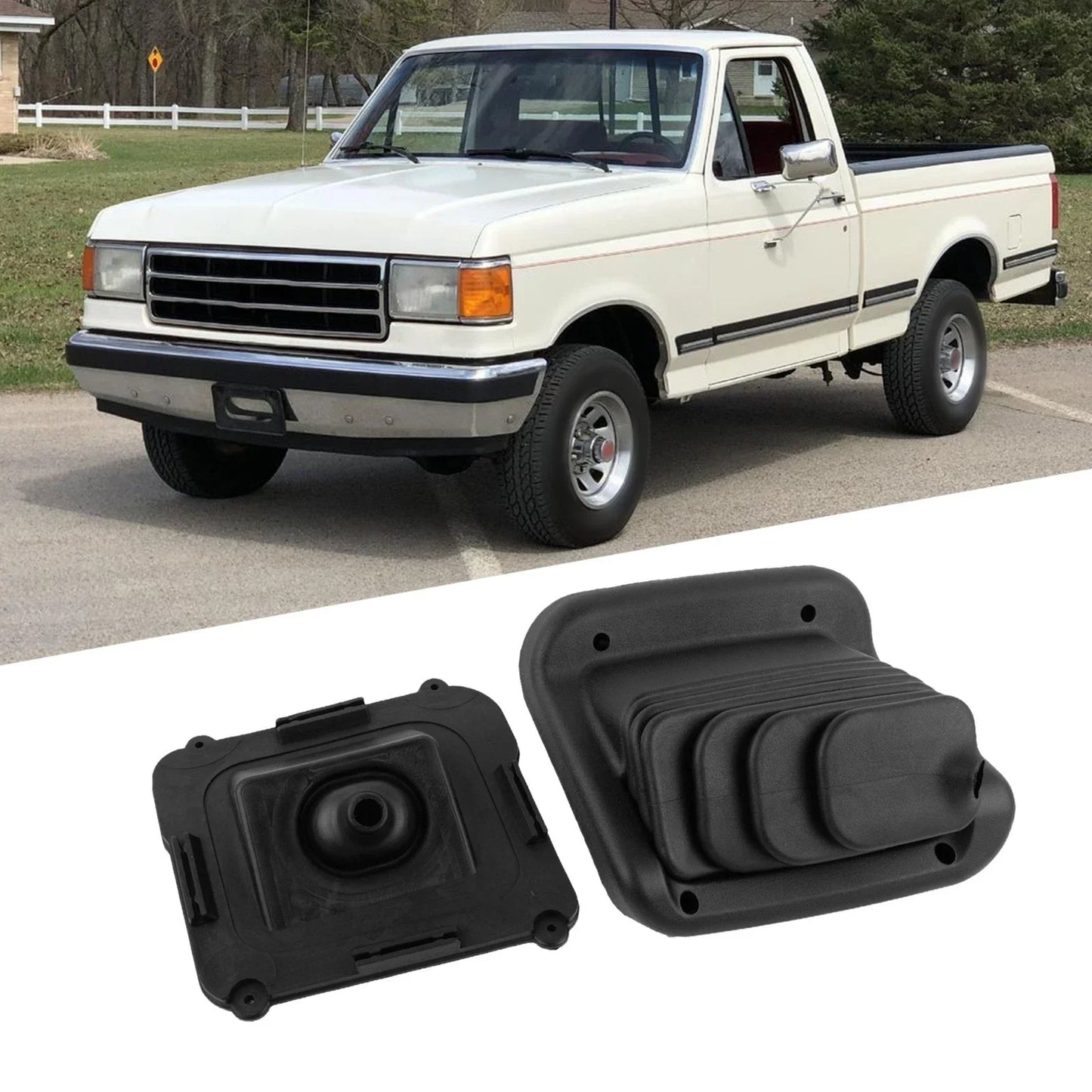 Rubber Transfer Case Shifter Boot Direct-Fit for Ford Pickup Trucks