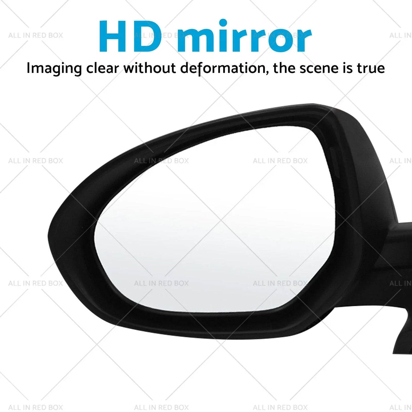 Left Side Green Rearview Mirror for Mazda 2 DE Genki NEO MAXX (2007-2014)