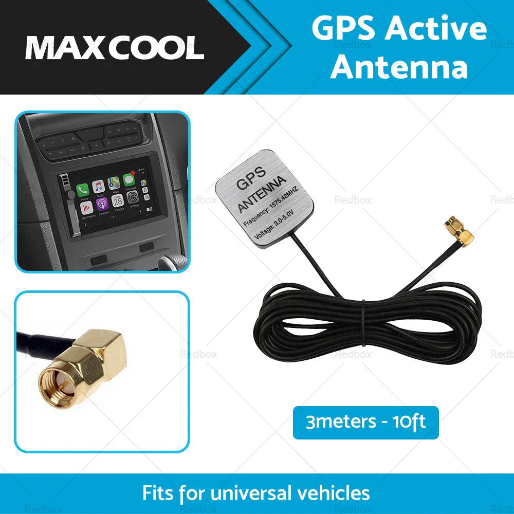 Active Aerial Extension Cable for Car DVD Head Unit Stereos GPS Antenna
