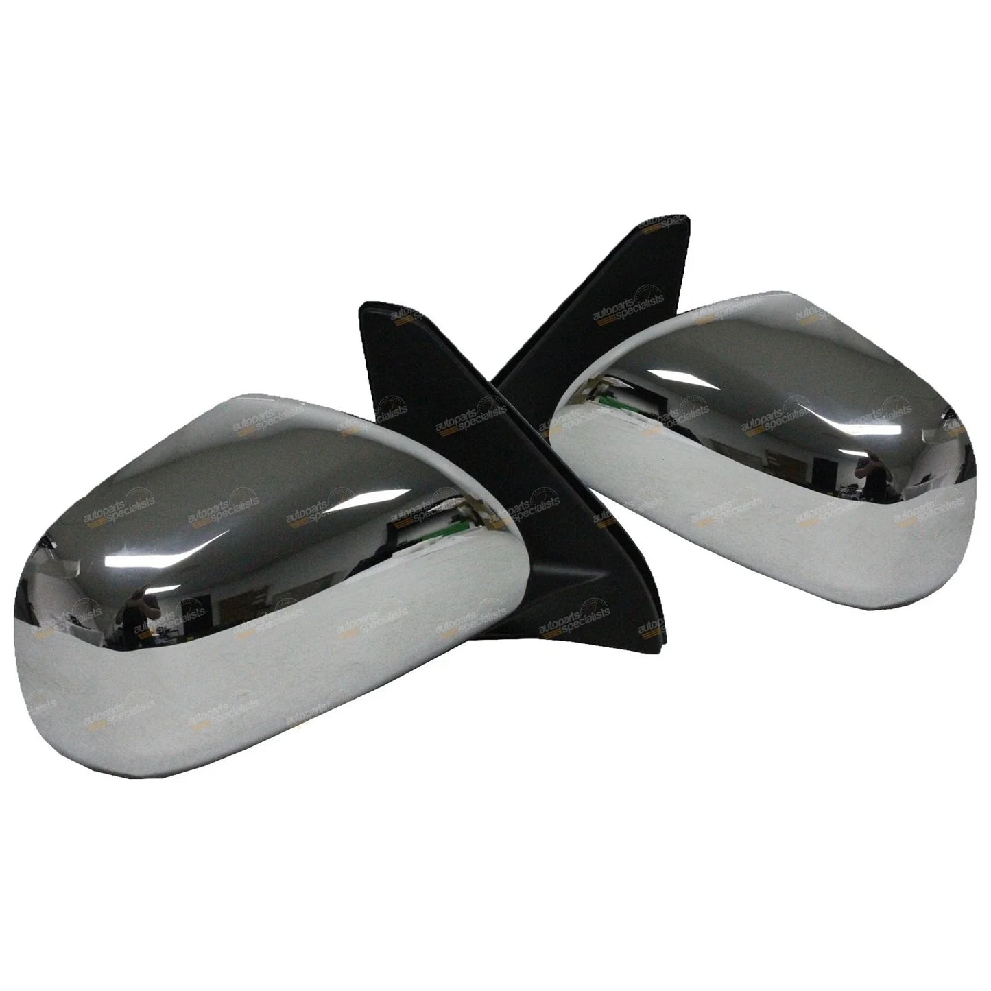 2 x LH+RH Chrome Electric Mirrors for Toyota Landcruiser Prado (2002–2009)