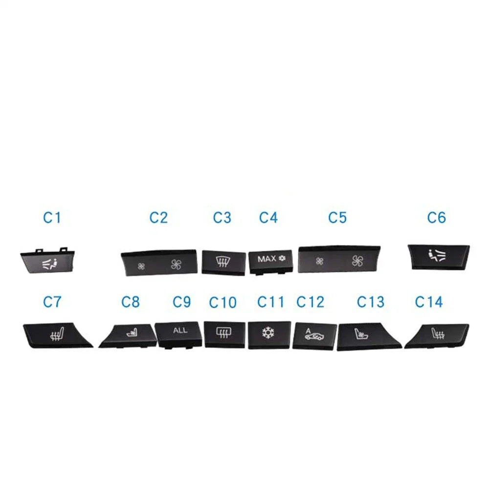 14Pcs Button Key Cap Repair Kit for BMW 5 6 7 F10 (2010-2017)