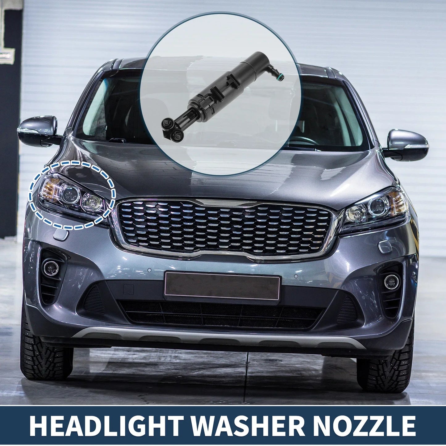 Front Passenger Headlight Washer Nozzle for Mercedes-Benz C200 (2007-2015)
