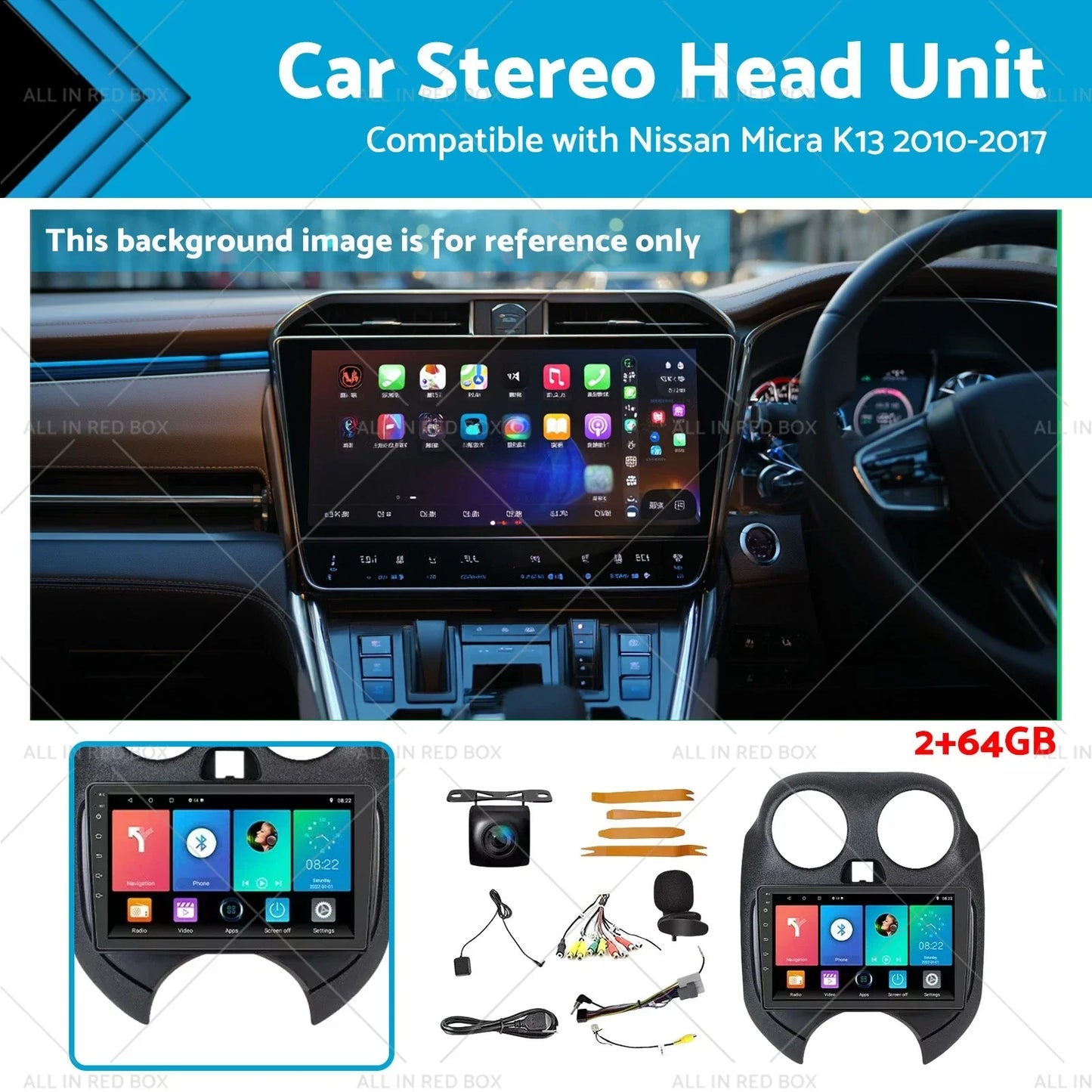 Android 13 Car Stereo Head Unit for Nissan Micra K13 (2010-2017)