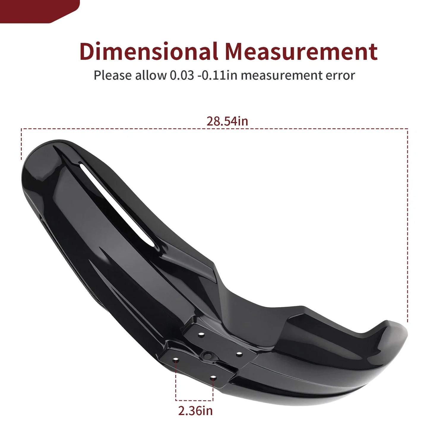 Front Fender Black for Suzuki DR-Z400SM (2005–2024)