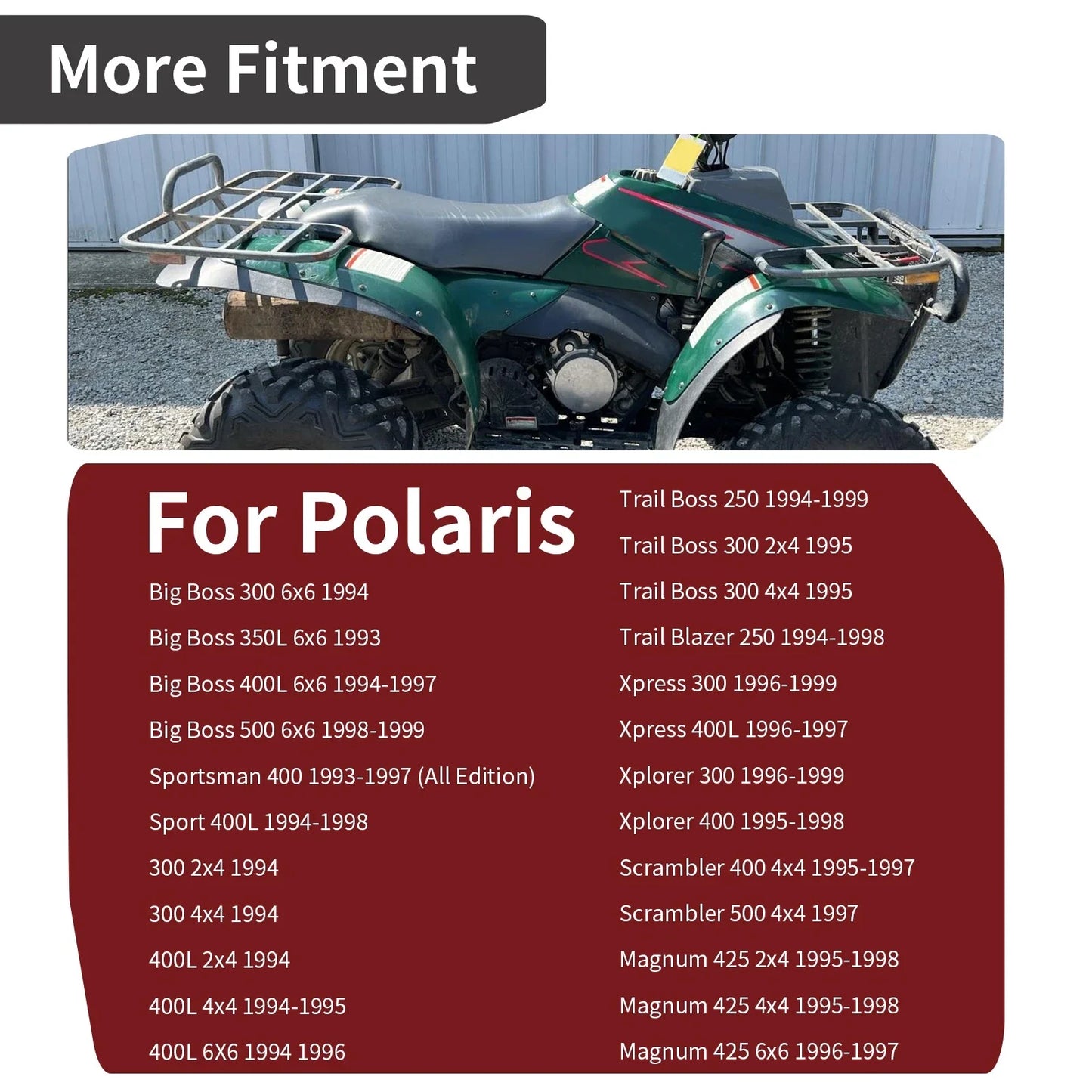 Rear Brake Rotor Disc for Polaris Trail Blazer 250 (1994–1998)
