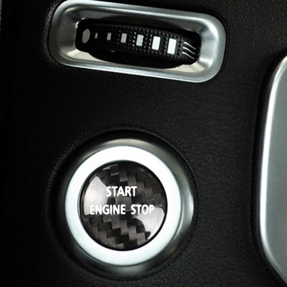 Carbon Fiber Engine Start Stop Button Cover for Land Rover Discovery (2010-2016)