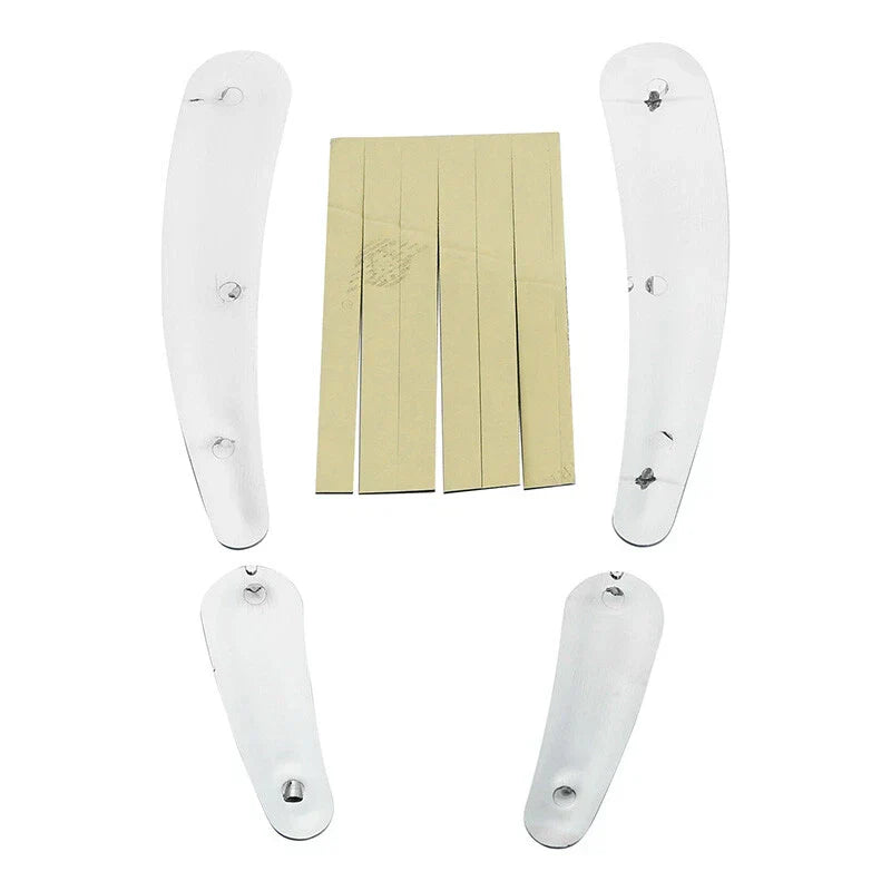 4x Chrome Swingarm Frame Inserts for Harley Softail FLSTF FLSTN (2008 - 2017)