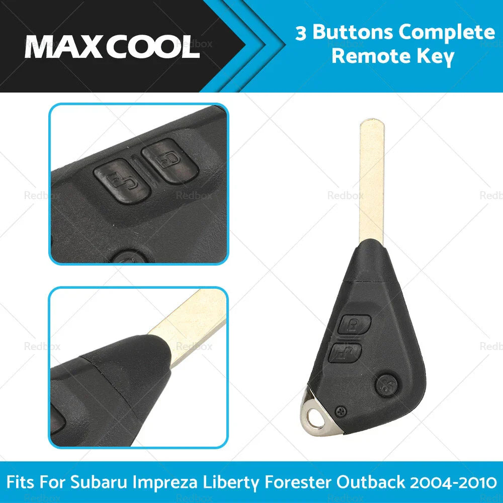 Remote Key for Subaru Impreza, Liberty, Forester, Outback (2004-2010)