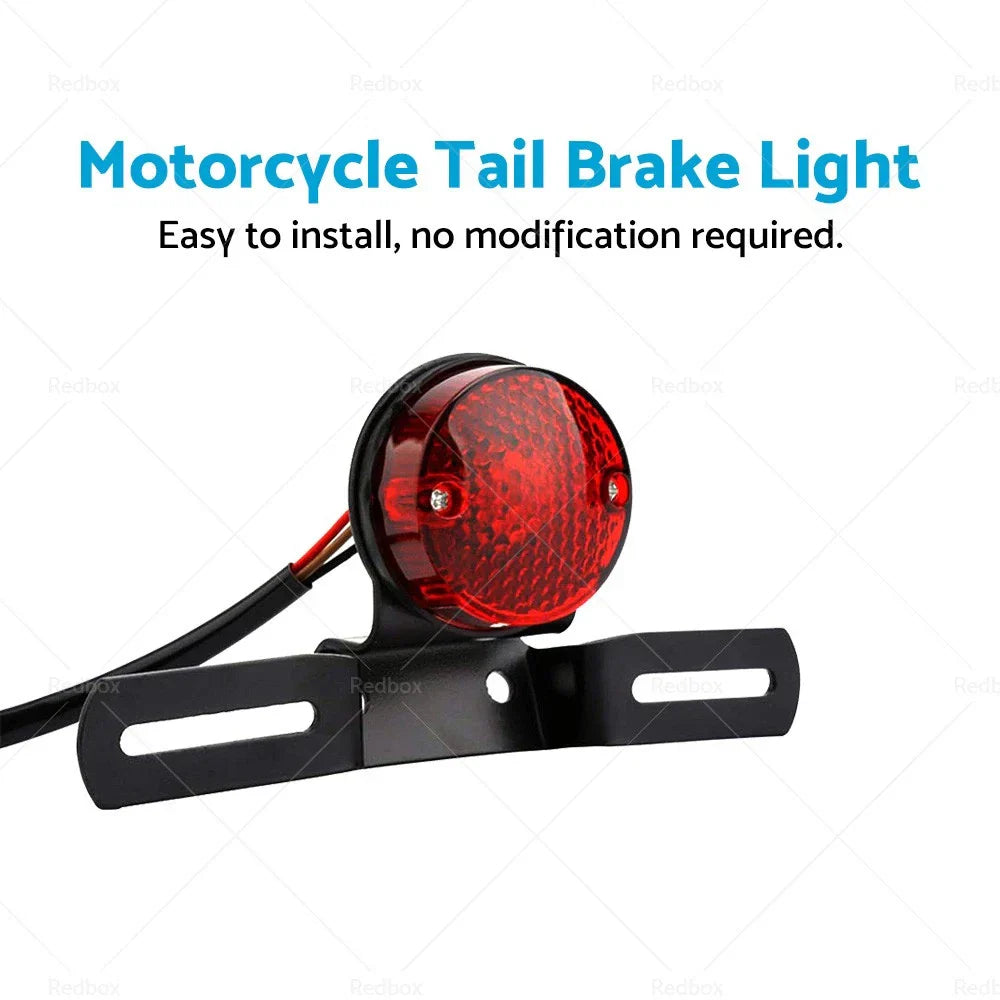 Tail Brake Light Bulb for Universal Motorcycle - Retro Rear Stop Lamp