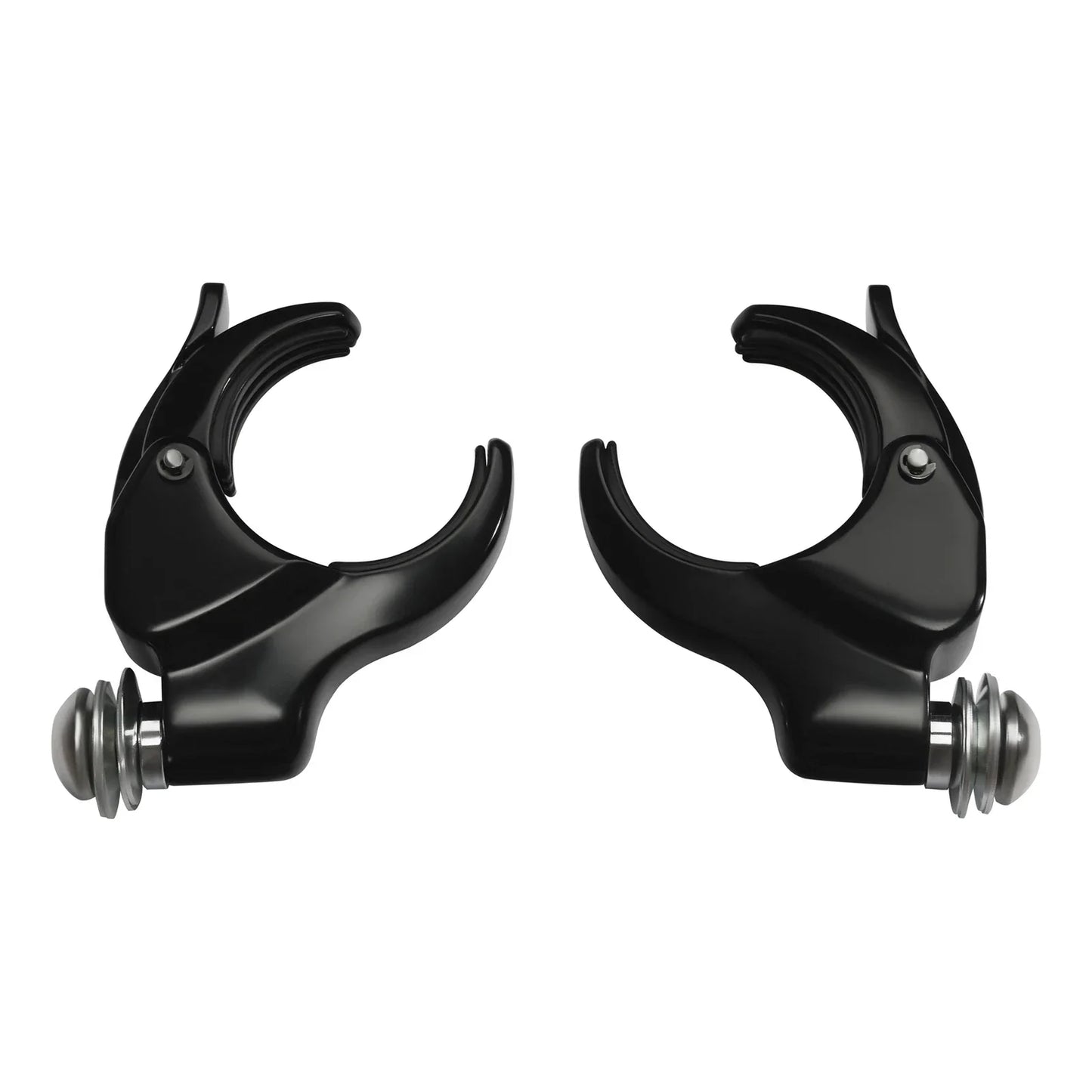 4x 49mm Windshield Clamps for Harley Dyna Low Rider Fat Bob (2006-2017)