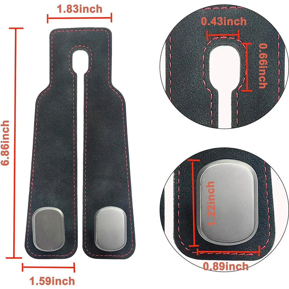 Double Headrest Purse Hooks for Handbags, Bags, Purses, Black