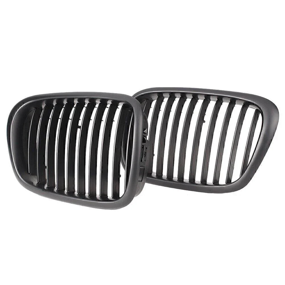 Black Upper Bumper Grill Mesh Grille for BMW E39 525 528 530 535 M5 (2000-2003)