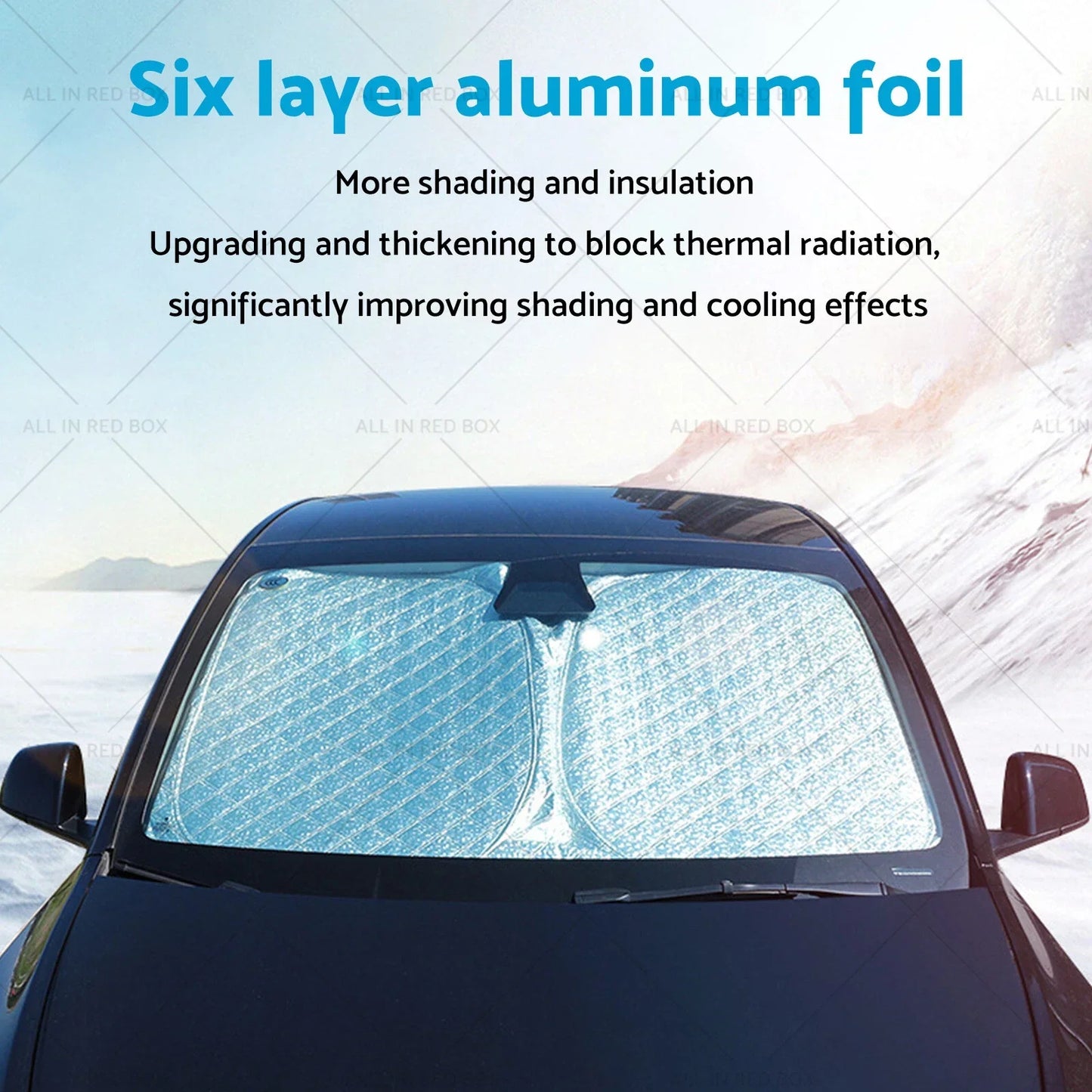 6 Layer WindScreen Sun Shade for Benz Sprinter (2019-2025) UV Protection