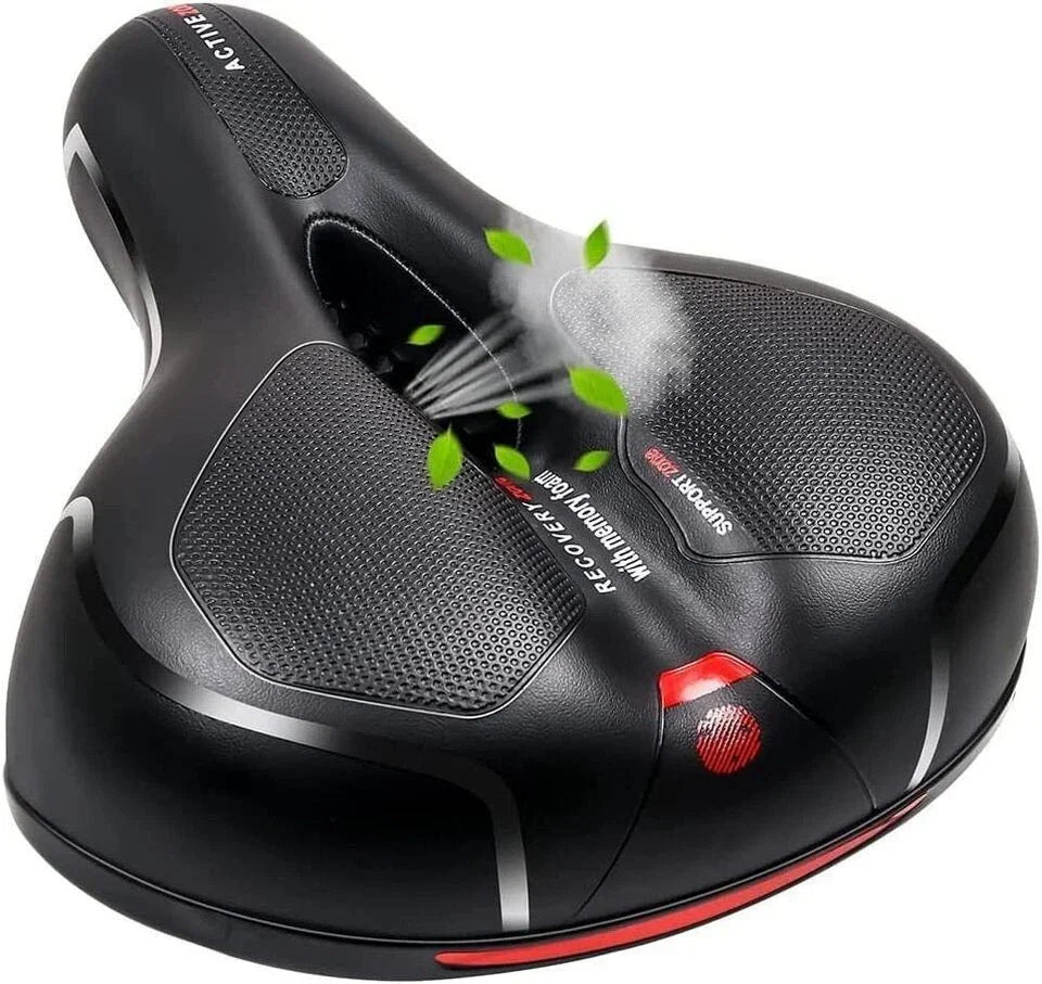 Wide Big Ergonomic Bicycle Seat for Cruiser Bike