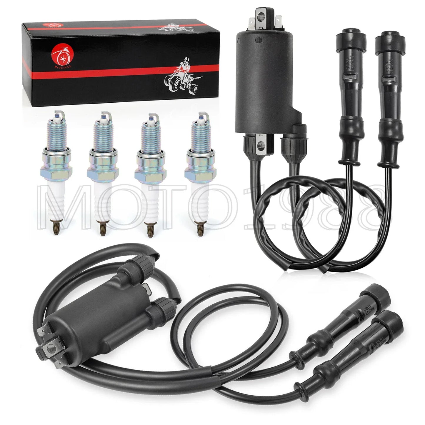 Ignition Coil Pack & Spark Plug for Honda Magna 700 VF700C VF700S (1984–1986)