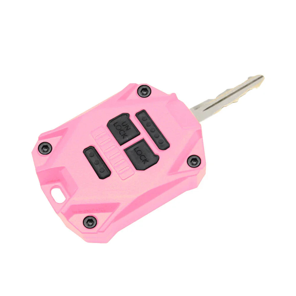 Pink ABS Car Key Fob Shell Case for Jeep Wrangler (2007-2017)