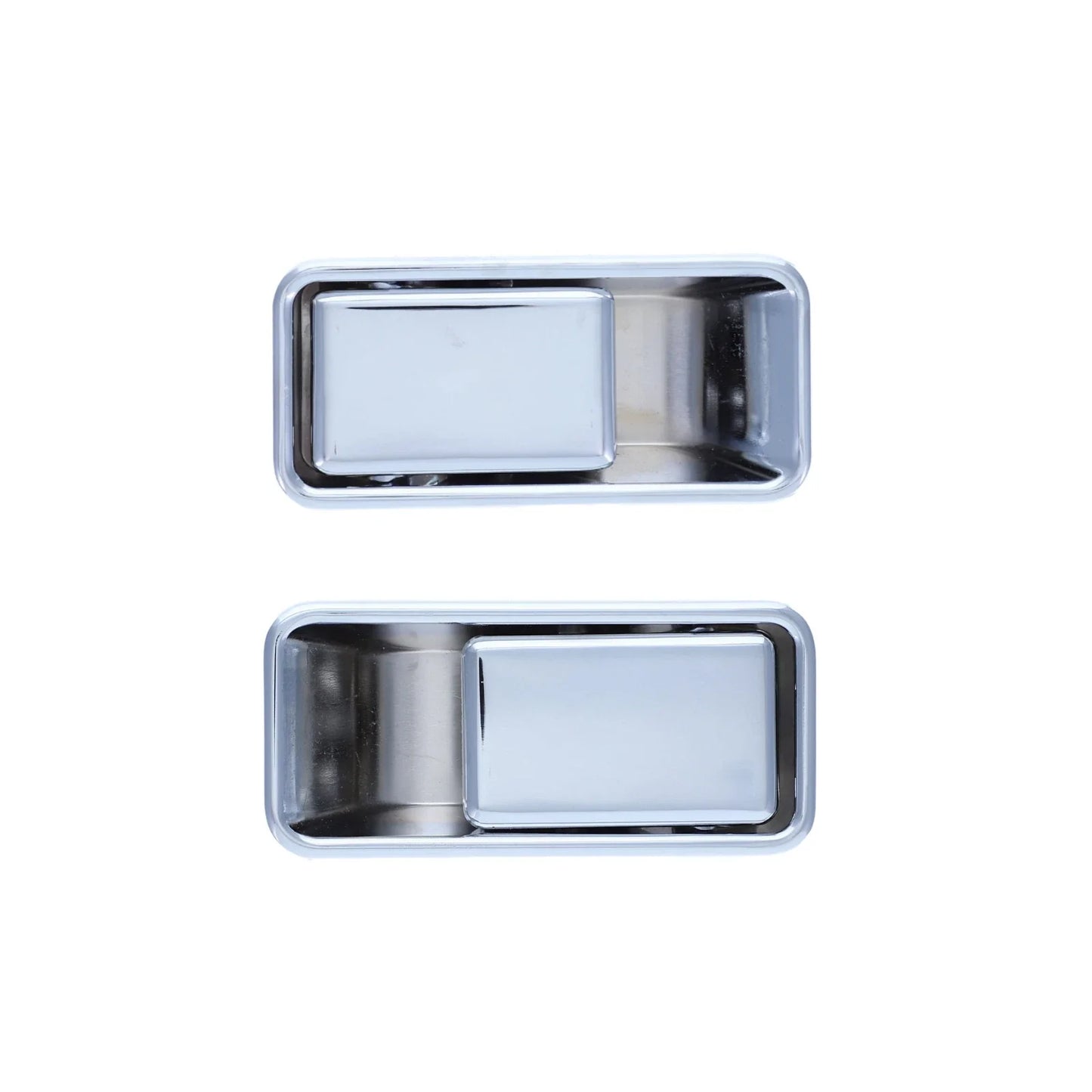 2pcs Front LH+RH Chrome Outer Door Handle for Half Door Jeep Wrangler TJ (1997–2006)