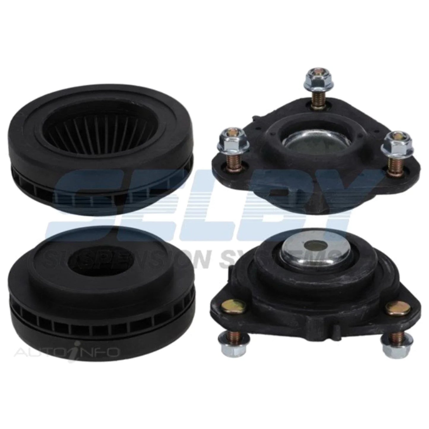 Set of 2 Front Strut Mounts for Ford Fiesta (2006 - 2008)
