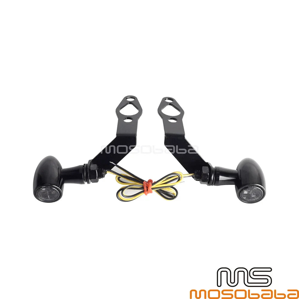 LED Turn Signal Amber Lights w/Bracket for Harley Nightster (2022-2024)