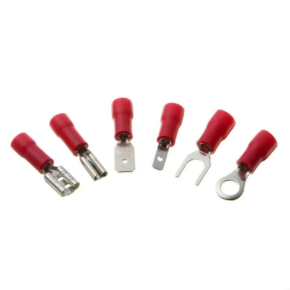280 x Crimp Terminals Assorted Copper PVC Tinplate