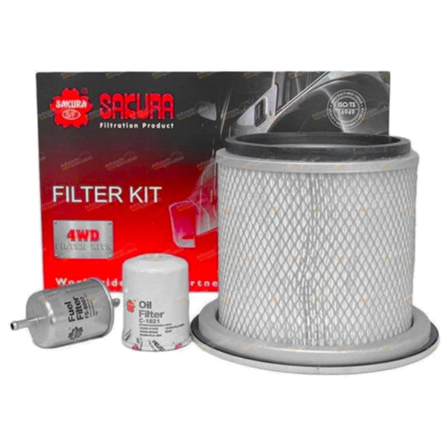 Oil Air Fuel Filter Service Kit - 4.5L TB45E Patrol GU for Nissan (1997-2001)