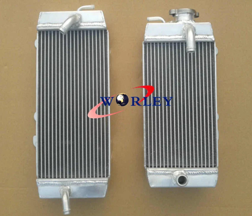 Aluminum Radiator & White Hose for Kawasaki KXF250 KX250F (2009-2011)