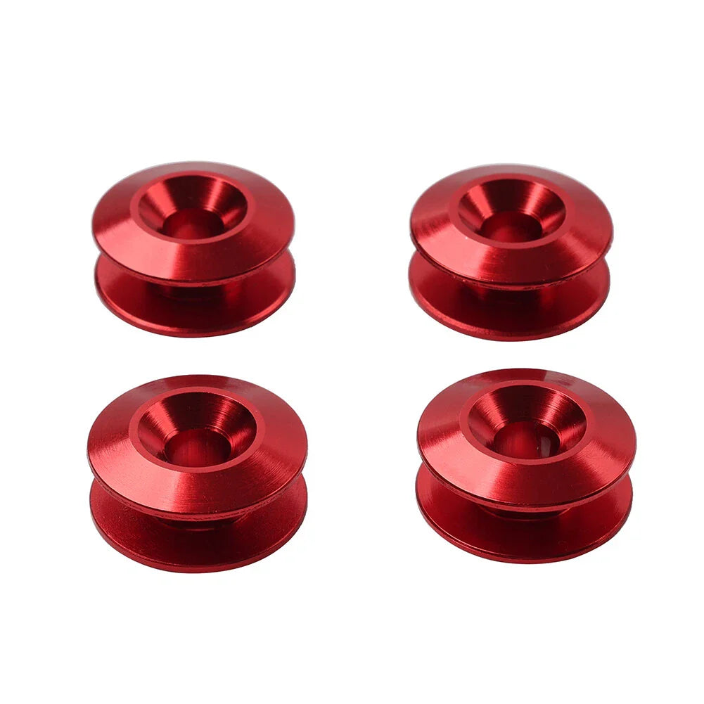 4PCS Red Quick Release Bumper Holder Clips for Trunk Hatch Lid