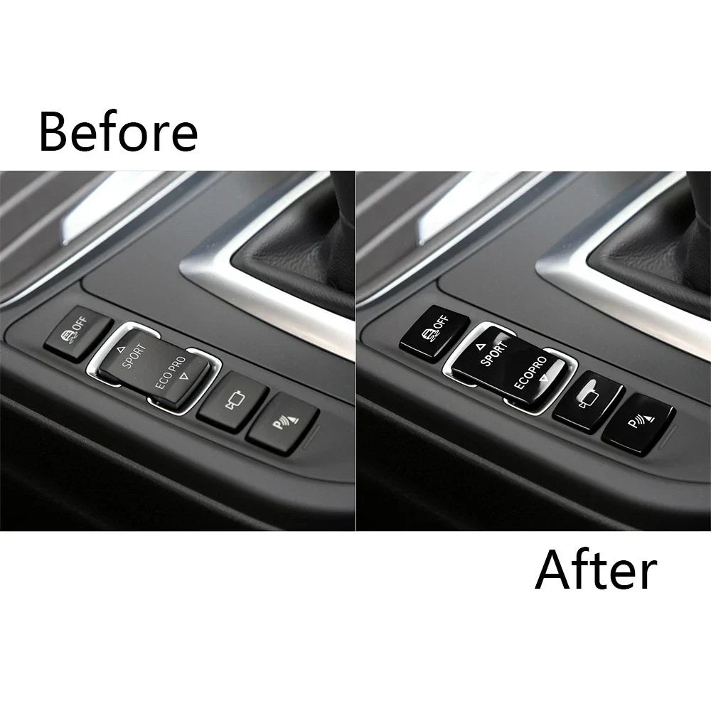 Black Gear Shift Switch Button Cover for BMW 1 2 3 4 Series (2012-2020)
