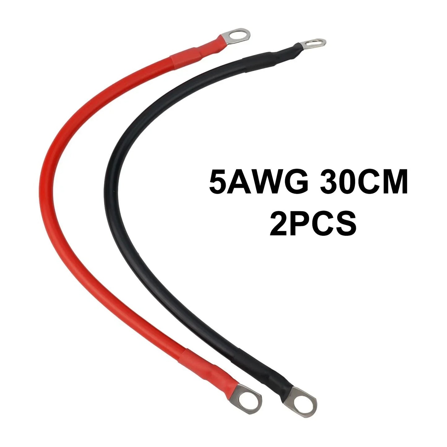 12V Battery Cable / 2pcs 30cm / Cable for Battery Connections for All Vehicles