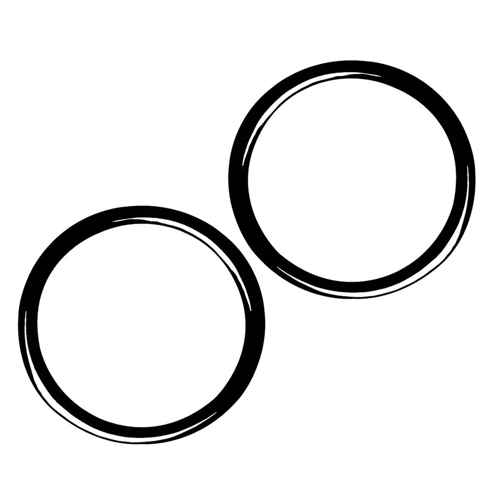 Door Speaker Ring Cover Trim for BMW 3 Series E36 (1991-1999) Black