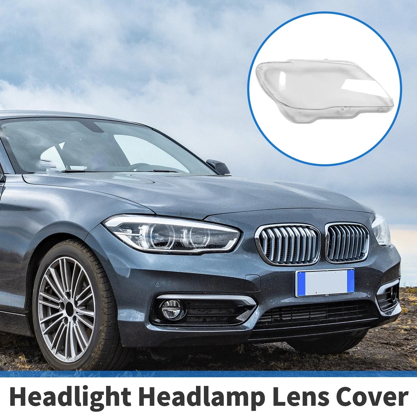 1 Pc Front Right Headlight Lens Cover for BMW 7 Series E65 (2002-2008)
