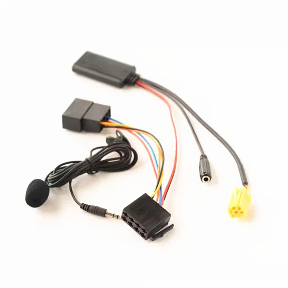 Bluetooth AUX Cable Microphone Adapter 6Pin for Alfa Romeo Fiat