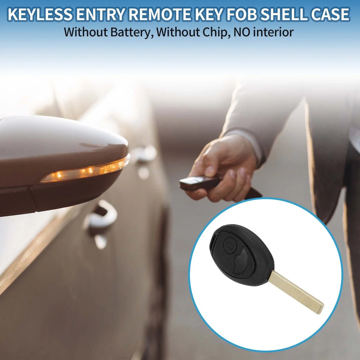 Buttons Keyless Entry Remote Fob Case for BMW Mini Cooper (2002 - 2005)