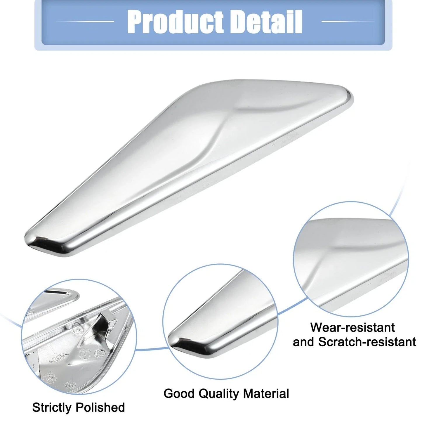 Front Fender Side Marker Finisher Trim for BMW X3 X4 F25 F26