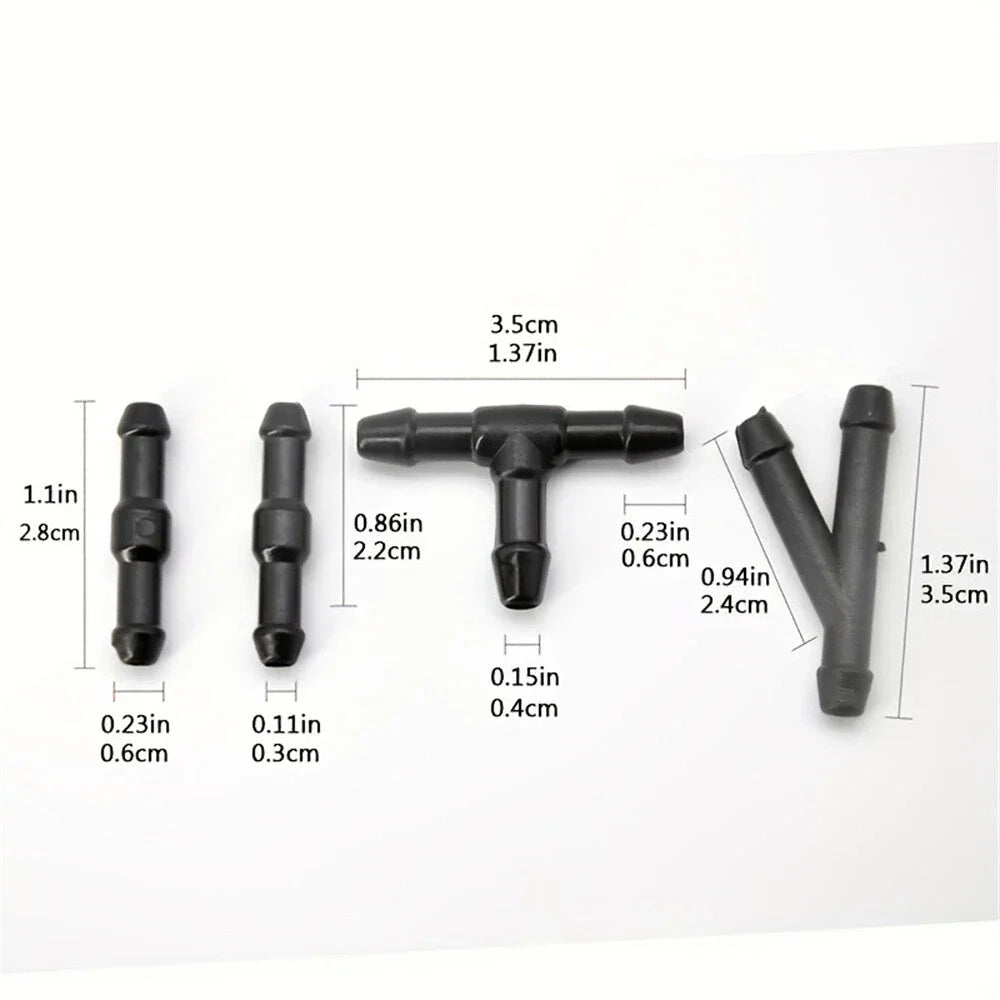 Windscreen Wiper Arm Washer Nozzle Jet for Car (8mm/9mm Width, 4mm Thickness)