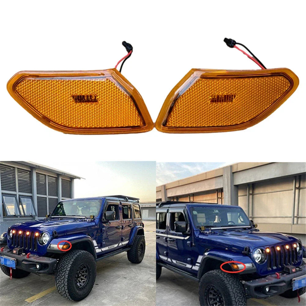 LED Side Marker Lights For Jeep Wrangler (2018-2020)