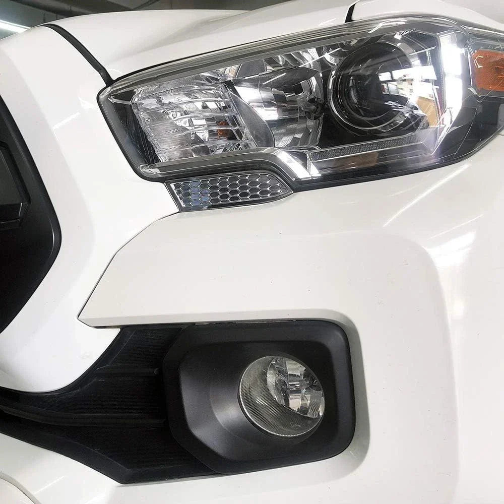 Chrome Headlight Cleaning Trim Bezel Set for Toyota Tacoma (2016-2020)
