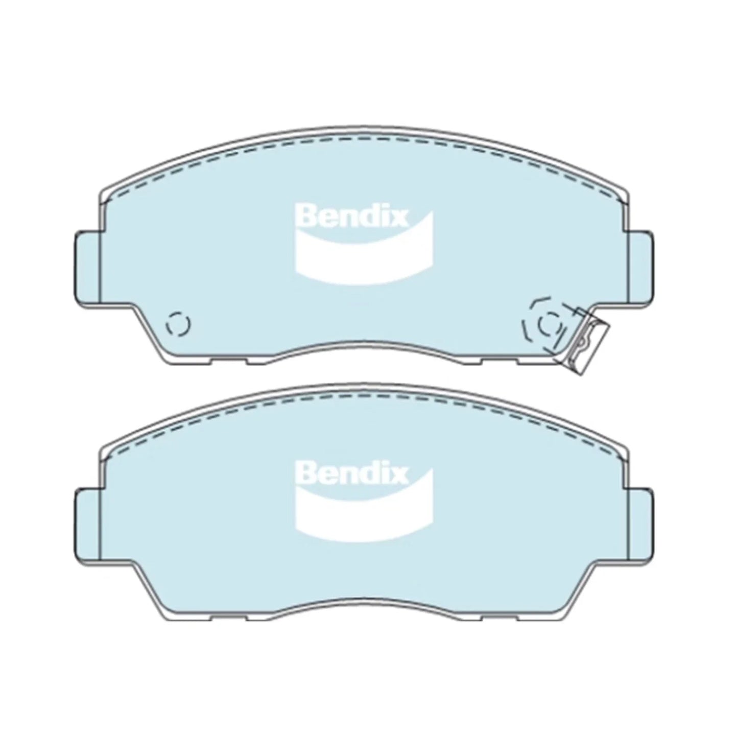 Front Disc Brake Pad Set 4WD for Mazda B2600 UF 2.6L AM G6 (1987-1996) Bendix