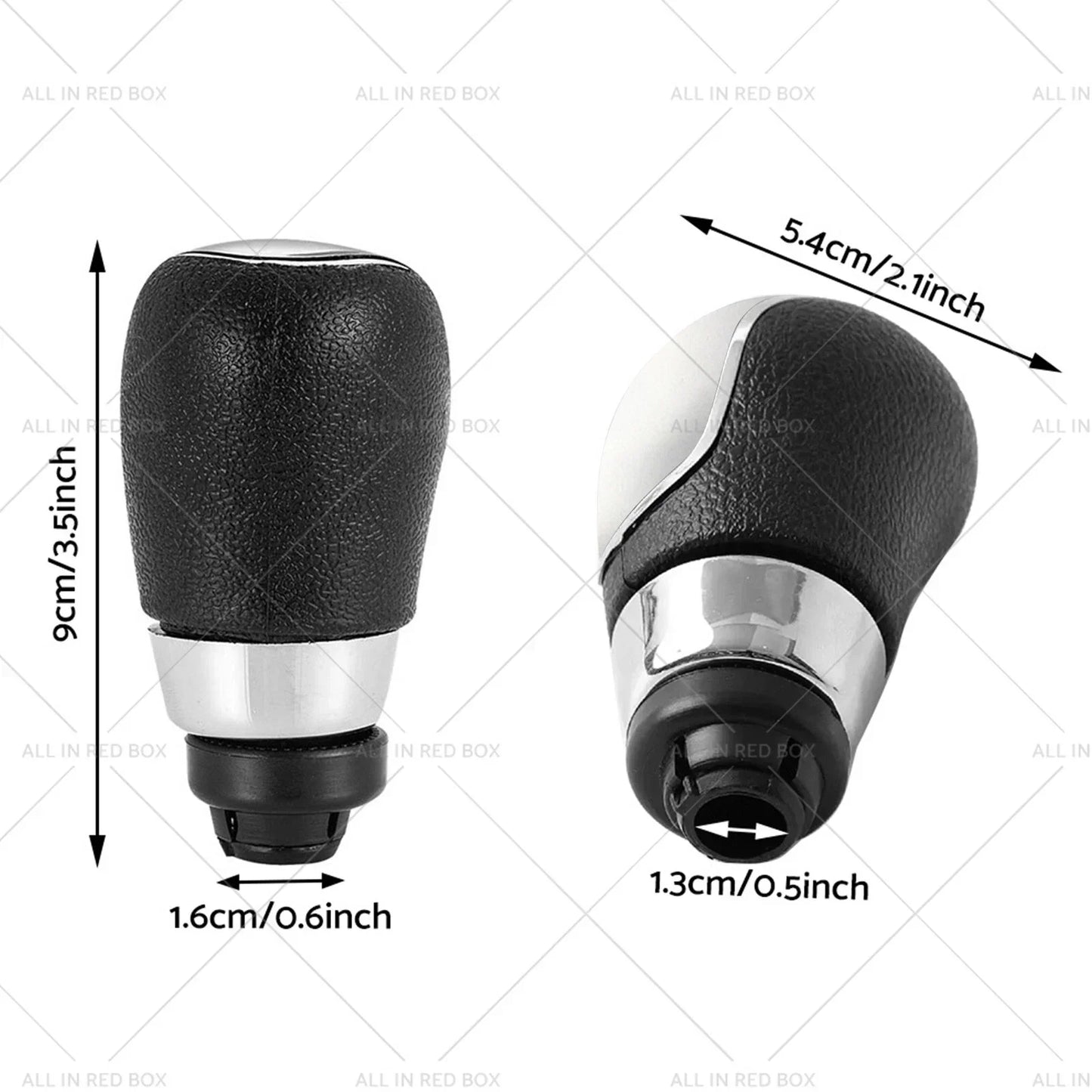5 Speed Manual Gear Shift Knob Silver for Ford Fiesta MK2, C-Max (2008-2013)