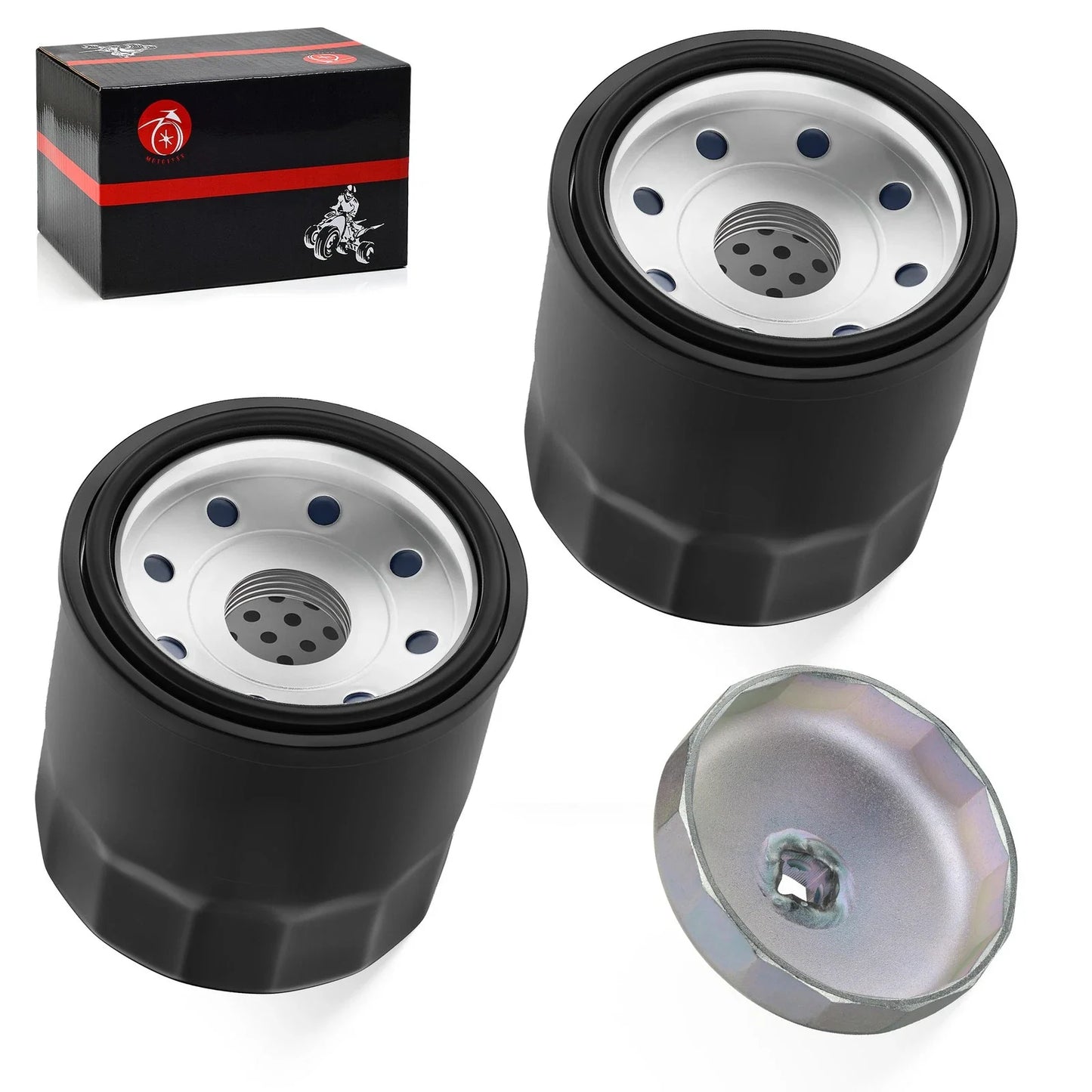 2pcs Oil Filter for Yamaha Star Eluder / Star Venture / Stratoliner (2009–2017)
